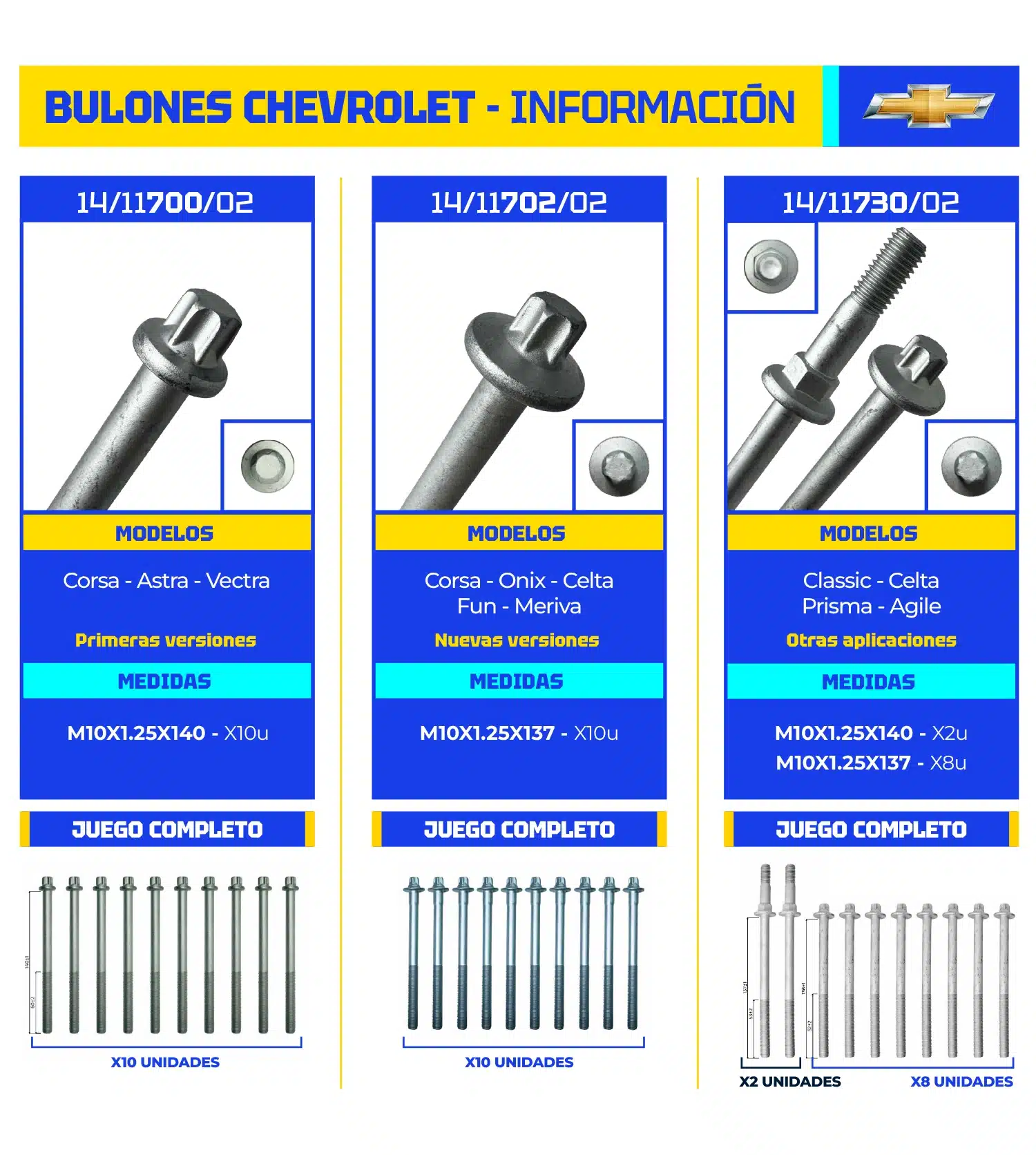 CHEVROLET – Bulones Información
