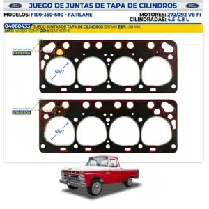 FORD - JUEGOS DE JUNTAS TAPA DE CILINDROS