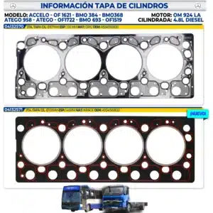 MBENZ - INFORMACIÓN TAPA DE CILINDROS