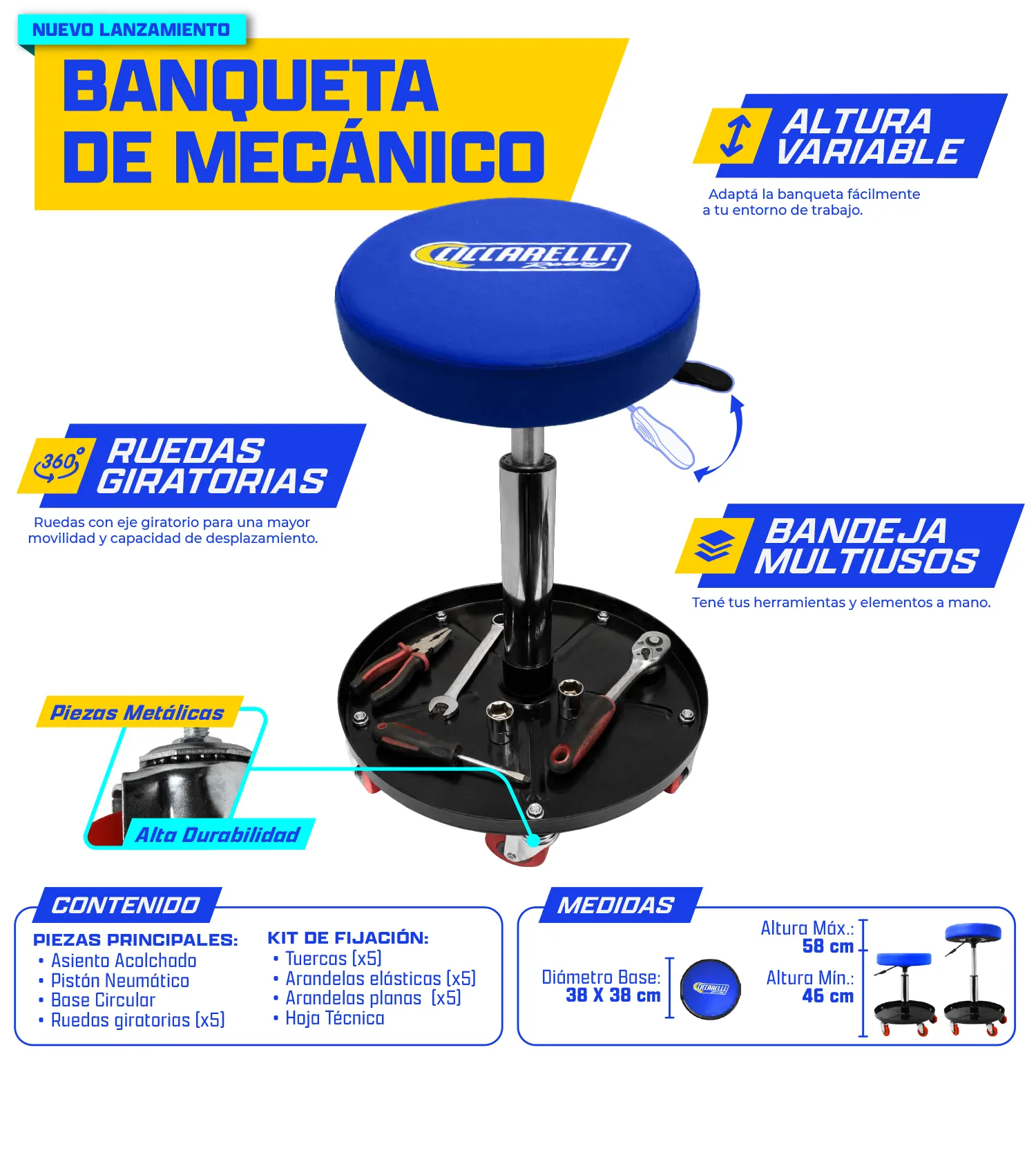 BANQUETA DE TALLER